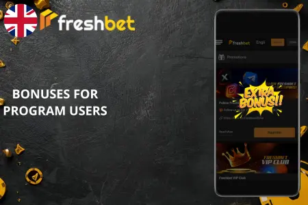 Freshbet sign up bonus programme with exclusive